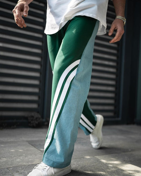 Verde Wave Wide-Leg Pants