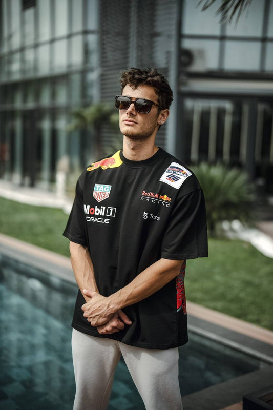 Black Racing Street T-shirt – Oversized Fit