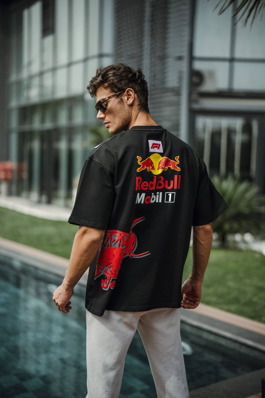 Black Racing Street T-shirt – Oversized Fit