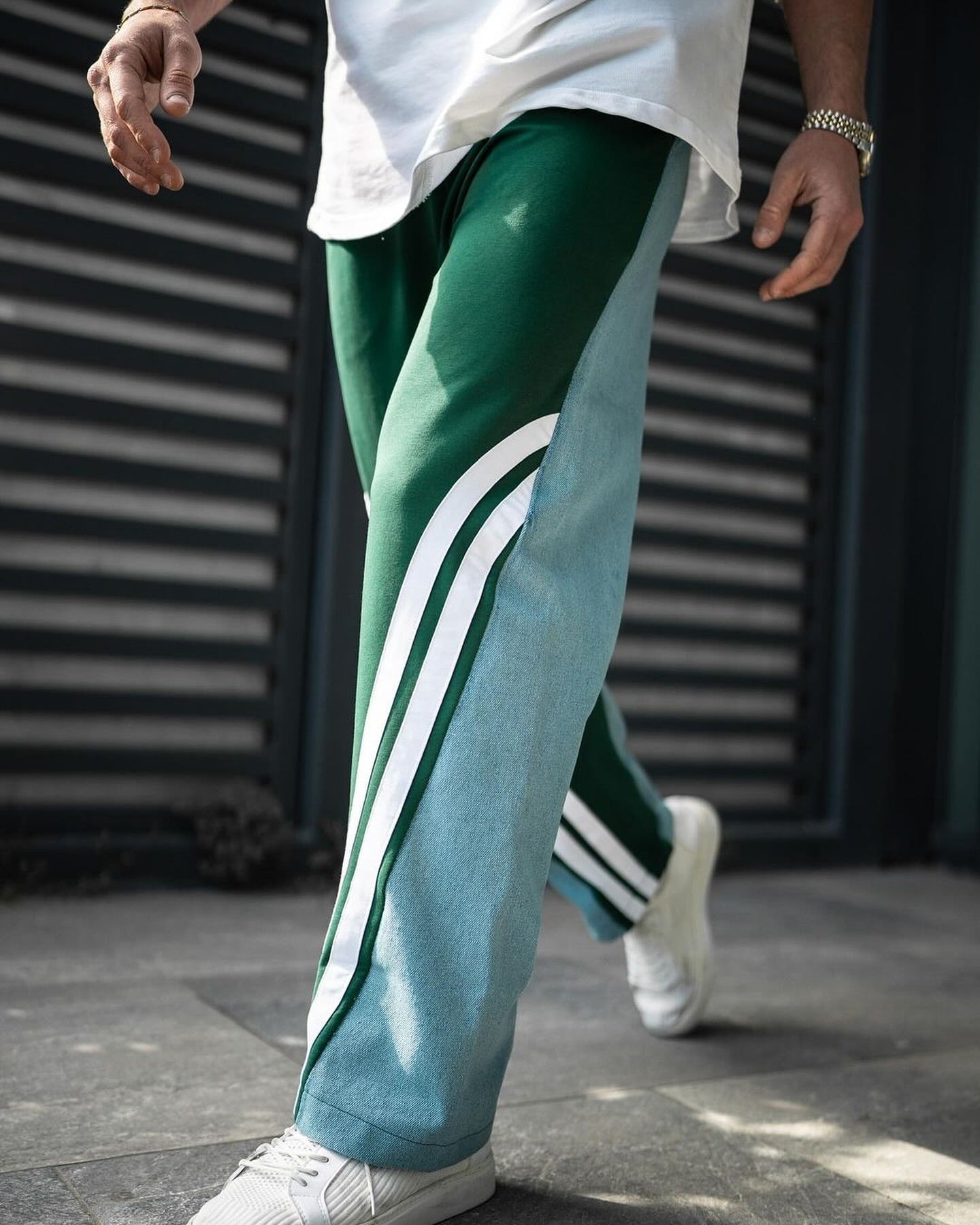 Verde Wave Wide-Leg Pants