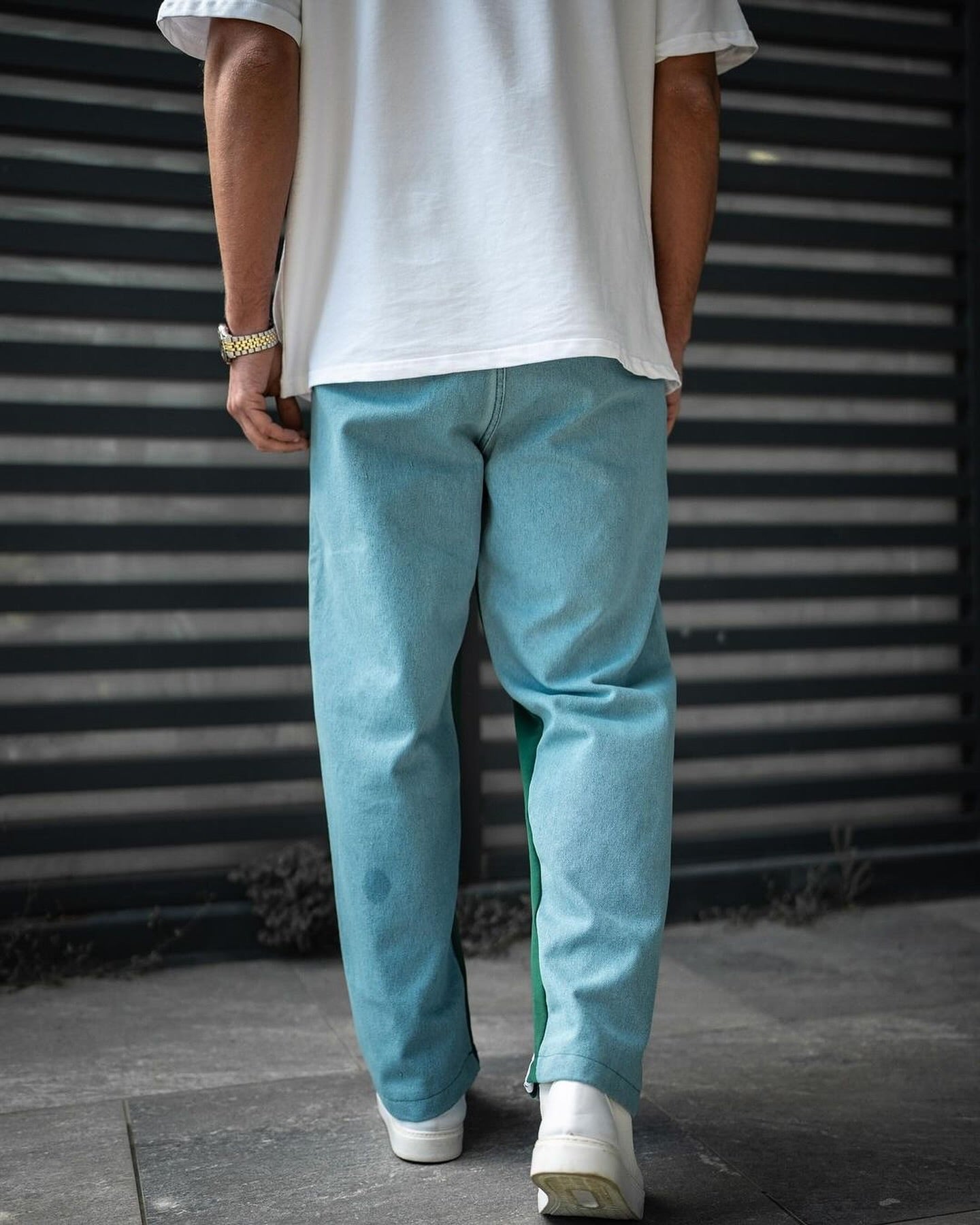 Verde Wave Wide-Leg Pants